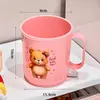 Vaso para Enjuague Bucal para Niños del Hogar, Animales Pequeños Simples y Creativos, Varios Colores, Dibujos Animados, Material de PP Resistente a Caídas, Vaso para Enjuague Bucal Listo para Usar
