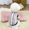 Ropa para Perros Teddy Bichón Pomerania Schnauzer Chaleco Transpirable Anti-Caída Mascota Gato 26 Chaleco de Ola