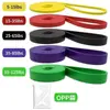 Bandas Elásticas de Látex TPE Transfronteiriças para Exercício e Fitness, Bandas Elásticas para Yoga, Barra Fixa e Assistência ao Levantamento de Quadril
