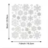 Pegatinas de copo de nieve con purpurina navideña transfronterizas, purpurina de arena dorada, decoraciones festivas, bolsas de regalo, pegatinas de copo de nieve de invierno para manualidades