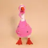 Chapéu de Tricô Mini Cruz de Trevo de Patrick Europeu e Americano Transfronteiriço Conjunto de Chapéu de Ganso para Desktop Cabeça de Gansinho