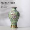 Vaso cerâmico de porcelana azul e branca esmaltada estilo chinês para rack de sala de estar antigo, varanda, pêndulo, decorações criativas simples para casa