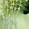Cortina de cuentas acrílicas guía de camino de boda cadena de cristal decoración de techo de escenario escena de boda cortina de puerta partition diy