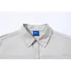 Camisa Masculina Magmans de Manga Longa Retro Japonês para Primavera e Outono Casual Solta Cor Sólida Algodão Camisa de Trabalho para Homens C3351