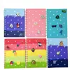 Caderno Espiral Desenho Animado de Alta Qualidade com Capa Divertida Perfurada com Furos de Silicone para DIY, Diário, Bloco de Notas, Fabricante de Cadernos