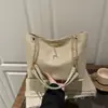 Bolsa de Ombro com Corrente Texturizada Vintage para Mulheres 2026 Fosca Nova Moda Bolsa de Axila Cor de Cervo Bolsa Tote para Mulheres