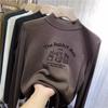 Camiseta Infantil de Terciopelo para Otoño e Invierno 2024 Nueva, Top Cálido, Camiseta Infantil de Manga Larga para Niños Medianos y Grandes