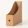 Caixa de Armazenamento de Mesa em Papel Kraft, Organizador de Livros, Suporte para Livros, Porta-Arquivos de Escritório, Cesta para Documentos, Organizador de Arquivos