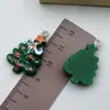Acessórios de Resina de Natal Papai Noel Meias Flocos de Neve Pulseira Colar Chaveiro Pingente Acessórios de Joias DIY