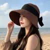Chapéu Estilo Japonês para Mulheres, Estilo Preguiçoso Chapéu de Pescador de Algodão e Linho com Aba Larga, Chapéu Respirável e Versátil de Proteção Solar para Atividades ao Ar Livre no Verão