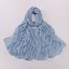 Lenço de Chiffon com Pérolas, Novo Estilo, Gota d'Água de Strass Premium, Lenço Étnico Hui, Lenço de Cabeça Malaio, Hijab