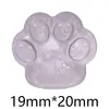 Hielo Transparente Brillo Fino Pata de Oso Garra de Gato DIY Accesorios para Joyería de Resina Funda para Teléfono Móvil Imán para Refrigerador Pasador Hebilla de Zapato Material Hecho a Mano