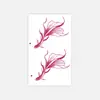 Hermosas y Frescas Calcomanías de Tatuaje de Peces Rosas, Calcomanías de Tatuaje Simples y de Alta Gama Estilo Ins, Nuevo Modelo Transfronterizo