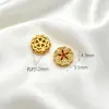 Retenção de Cor Alta Método Antigo Areia Dourada Diamante Incrustado em Ouro Contas Espaçadoras com Contas Pingente Solto DIY Manual Pulseira Pingente de Franja Acessórios