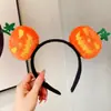 Decoração de Adereço de Cabeça para Halloween Chifres de Diabo Asas de Morcego Faixa de Cabeça Abóbora Aranha Grampo de Cabelo Engraçado Faixa de Cabeça Acessórios de Cabelo
