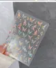 Colección de Pegatinas para Uñas Mariposa: Nuevas Calcomanías Adhesivas para Uñas de Mariposa Blanca Delgadas Flexibles con Relieve de Hada Nuevas de Moda al por Mayor