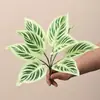 Hojas artificiales de Monstera y Alocasia para paisajismo de jardines, arreglos de plantas verdes para hoteles, centros comerciales y decoración del hogar, plantas en maceta