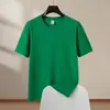 Camiseta de Algodão Penteado CVC Algodão Puro 180g Verão Manga Curta Camisa Publicitária para Homens e Mulheres, Camiseta Cultural, Personalização de Roupas para Grupos Atacado