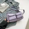 Bolsa Transversal de Ombro Casual Leve Simples 2026 Tendência Nova de Nylon com Múltiplos Bolsos Colorida para Mulheres