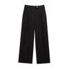 Atacado Transfronteiriço Estilo Europeu e Americano Roupas Femininas Moda Verão 2025 Casual Versátil Sarja Solta Calças de Perna Larga K41411