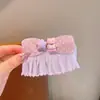 Accesorios para el Cabello de Niñas con Moño de Dibujos Animados y Cinta Mágica, Pinzas para el Cabello con Flecos de Encaje, Pasadores Lindos de Princesa, Adornos para el Cabello