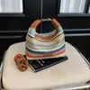 Bolso de paja tejido para mujer transfronterizo 2026 nuevo estilo de verano bolso de hombro tejido para vacaciones en la playa bolso de mano bolso cruzado pequeño
