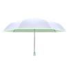 Guarda-chuva Automático de Sete Ossos e Cinco Dobras Prata Titânio Cola Protetor Solar Guarda-chuva Dobrável Feminino Guarda-sol Dobrável Cor Sólida Guarda-sol