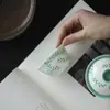 Taza Maestro de Jade y Arcilla Pintada a Mano de las Dinastías Tang y Song con Diseño de Enredadera Verde, Juego de Té Kung Fu para Uso Doméstico, Taza de Degustación de Té con Esmalte Interior, Taza de Té Verde Turquesa