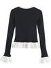 Nuevo Cardigan de Punto para Mujer con Costuras de Color Contrastante, de un Solo Botón, Cuello Redondo, Elástico, Ajustado, Estilo Europeo y Americano, Personalidad