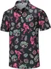 Comercio Exterior Wholesale Camisa Polo Patriótica con Estampado de Bandera Americana del Día de la Independencia para Hombre de Manga Corta Impresión Digital 3D