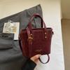 Bolso Transfronterizo de Moda con Estampado de Leopardo Bolso Cubo para el Trabajo para Mujer Otoño e Invierno 2026 Nuevo Bolso Cruzado de Moda Bolso de Hombro Elegante
