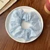 Elástico de Cabelo de Renda com Pérolas Fresco e Simples Estilo Coreano, Novo Scrunchie Grande para Rabo de Cavalo, Realça o Volume do Cabelo, Elástico para Coque