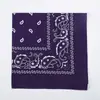 Lenço de Cabeça Exquisito Estilo Street Punk Europeu e Americano Hip-Hop Trendy Masculino e Feminino Street Dance Esportivo 30g Flor de Caju Lenço Quadrado Grande