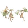 Adesivo de Parede Autoadesivo de Orangotango da Selva Desenho Animado Macaco Quarto de Crianças Quarto de Dormir Decoração de Jardim de Infância Adesivo Br93660
