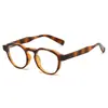 Redondo Retro Nuevo Estilo Personalizado Arroz Anti-Luz Azul Espejo Plano Marco de Tr90 Ultraligero para Mujer Puede Equiparse con Marco para Gafas de Miopía