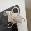 Bolso Cruzado Nuevo de Moda 2026 Estilo Bowling Bordado Lindo para Mujer, Versátil y a la Moda