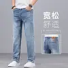 Jeans Novo Azul Claro para Homens 2026, Calças Casuais Retas Largas para Primavera e Outono, Calças Masculinas de Cor Clara de Alta Qualidade para Primavera