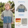 Chaqueta de Bebé Niño Jerry Otoño Forro Polar Infantil Ropa Colorblock Cálido Top de Bebé para Niños Pequeños