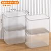 Caixa de Armazenamento Transparente Doméstica de Mesa Grande Capacidade Caixa de Armazenamento de Roupas Armazenamento de Brinquedos Plástico Grande Espessada Caixa de Armazenamento