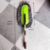 Cepillo Desmontable para Cera de Coche, Mopa Limpiadora de Coche, Plumero, Aplicador de Cera con Mango Largo Telescópico, Plumero para Eliminar Polvo, Extensible y Eficiente