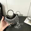 Bolso Pequeño con Borla 2026, Bolso de Noche de Comercio Exterior, Bolso de Hombro, Bolso Cruzado para Labial, Bolso de Noche Transfronterizo para Mujer