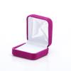 Caja de Joyería Caja para Anillos con Flocado Pendientes Caja para Pendientes Caja Pequeña para Joyería Pan al Vapor 5 Colores Opcionales