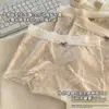 Encaje Exquisito Lazo Estilo Pastoral Ins Suave Cera Fresco Ropa Interior Categoría Femenina a Algodón Sin Costuras Transpirable Calzones Mujer