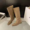 Botas largas para mujer que realzan la altura y estilizan, colección otoño/invierno 2026, hasta la rodilla, elegantes y a la moda
