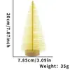 Suministros de Decoración Navideña Mini Árbol de Navidad Arreglo de Ambiente Festivo para el Hogar Árbol de Pinos de Colores Árbol de Pino Pequeño Artificial