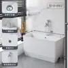 Piscina de Cerámica Extra Grande Extendida para Balcón de Casa Piso Exterior Piscina para Trapeador de Pie con Agujeros y Otros