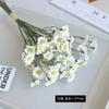 Simulação Pastoral 6 Cachos de Camomila Margarida Simulação Flor Casa Decoração de Casamento Buquê de Flores Falsas diy Material Correspondente