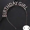 Diadema Moda Europea y Americana Diadema BIRTHDAY GIRL Tocado Accesorios para el Cabello Decoración para Fiesta de Feliz CUMPLEAÑOS