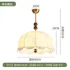 Lámpara colgante pequeña retro de madera maciza estilo vintage con tela de algodón y lino, estilo wabi-sabi japonés, luz de ambiente creativa para comedor, casa de huéspedes, dormitorio