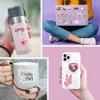 50 piezas de pegatinas de grafiti rosas para niña "Soy una estrella" para guitarra DIY, cuaderno, equipaje, pegatinas impermeables para uso transfronterizo